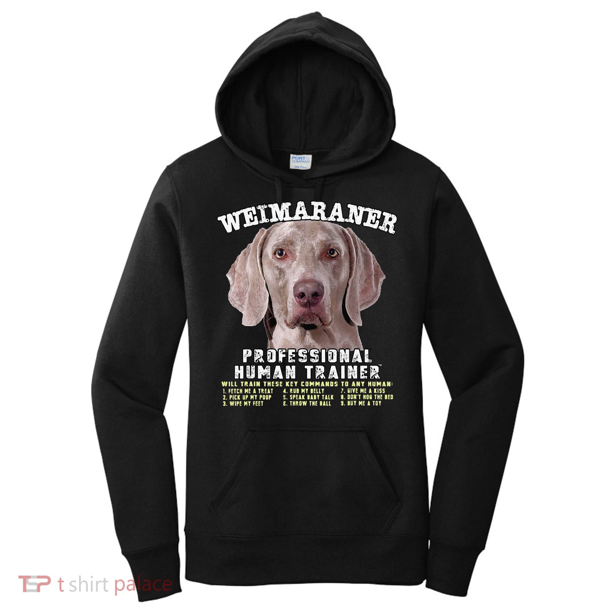 Weimaraner Professional Human Trainer Cute Dog Women's Hoodie