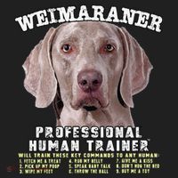 Weimaraner Professional Human Trainer Cute Dog Golf Towel thumb 3
