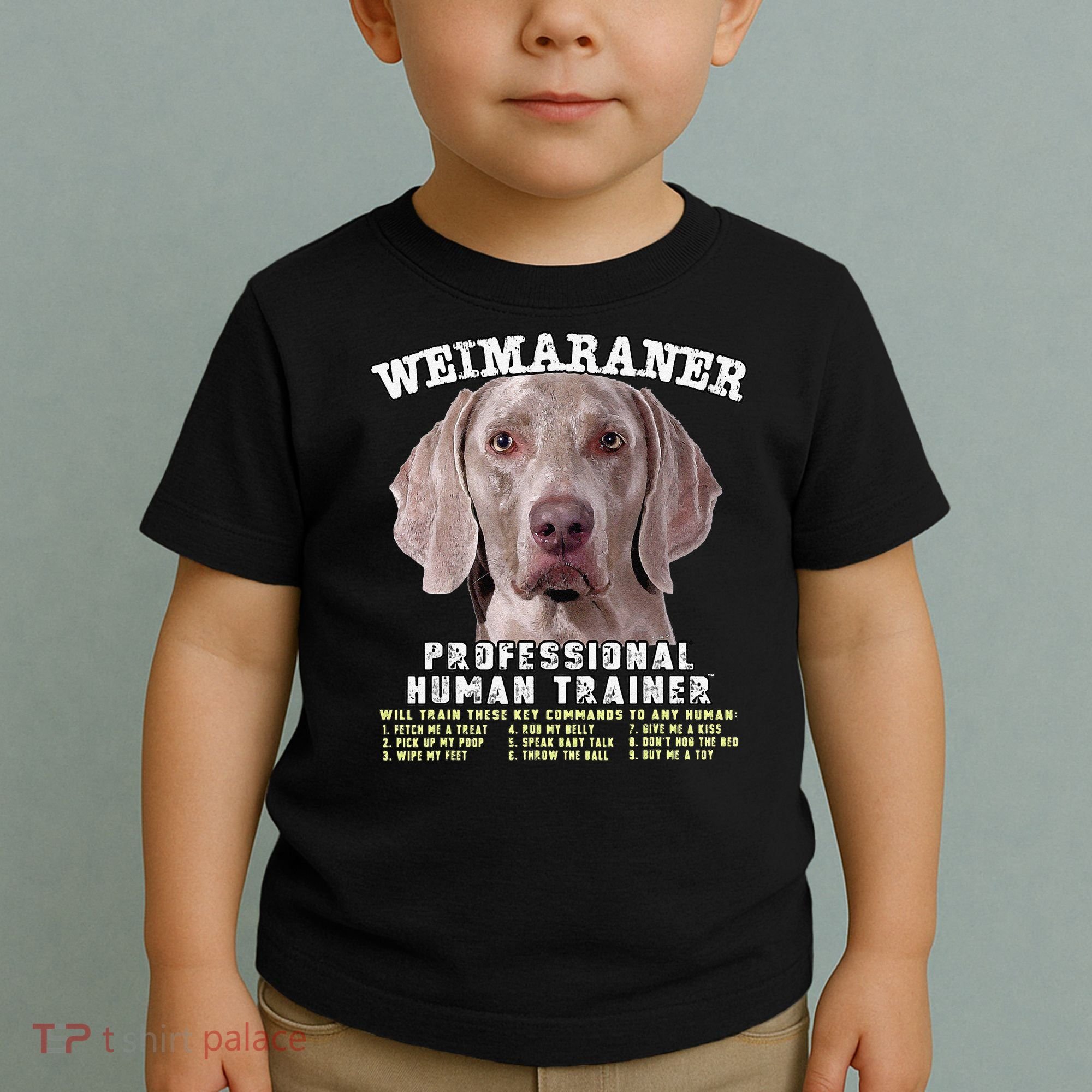 Weimaraner Professional Human Trainer Cute Dog Toddler T-Shirt