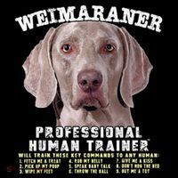 Weimaraner Professional Human Trainer Cute Dog Women's T-Shirt thumb 6