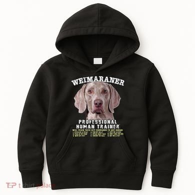 Weimaraner Professional Human Trainer Cute Dog Kids Hoodie