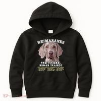 Weimaraner Professional Human Trainer Cute Dog Kids Hoodie thumb 0
