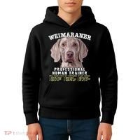 Weimaraner Professional Human Trainer Cute Dog Kids Hoodie thumb 4