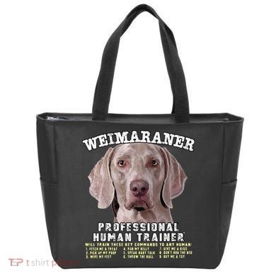 Weimaraner Professional Human Trainer Cute Dog Tote Bag