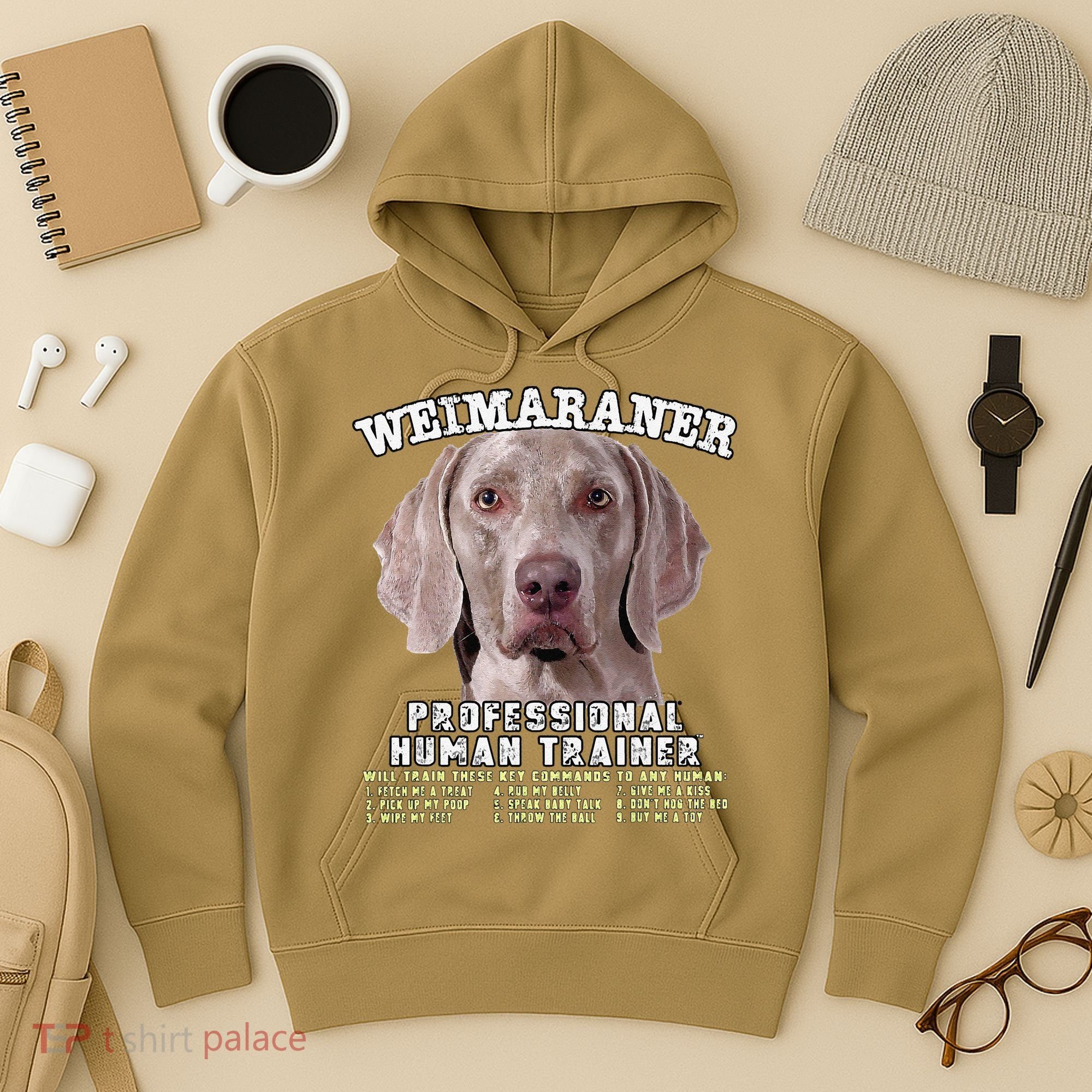 Weimaraner Professional Human Trainer Cute Dog Hoodie