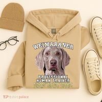 Weimaraner Professional Human Trainer Cute Dog Hoodie thumb 4