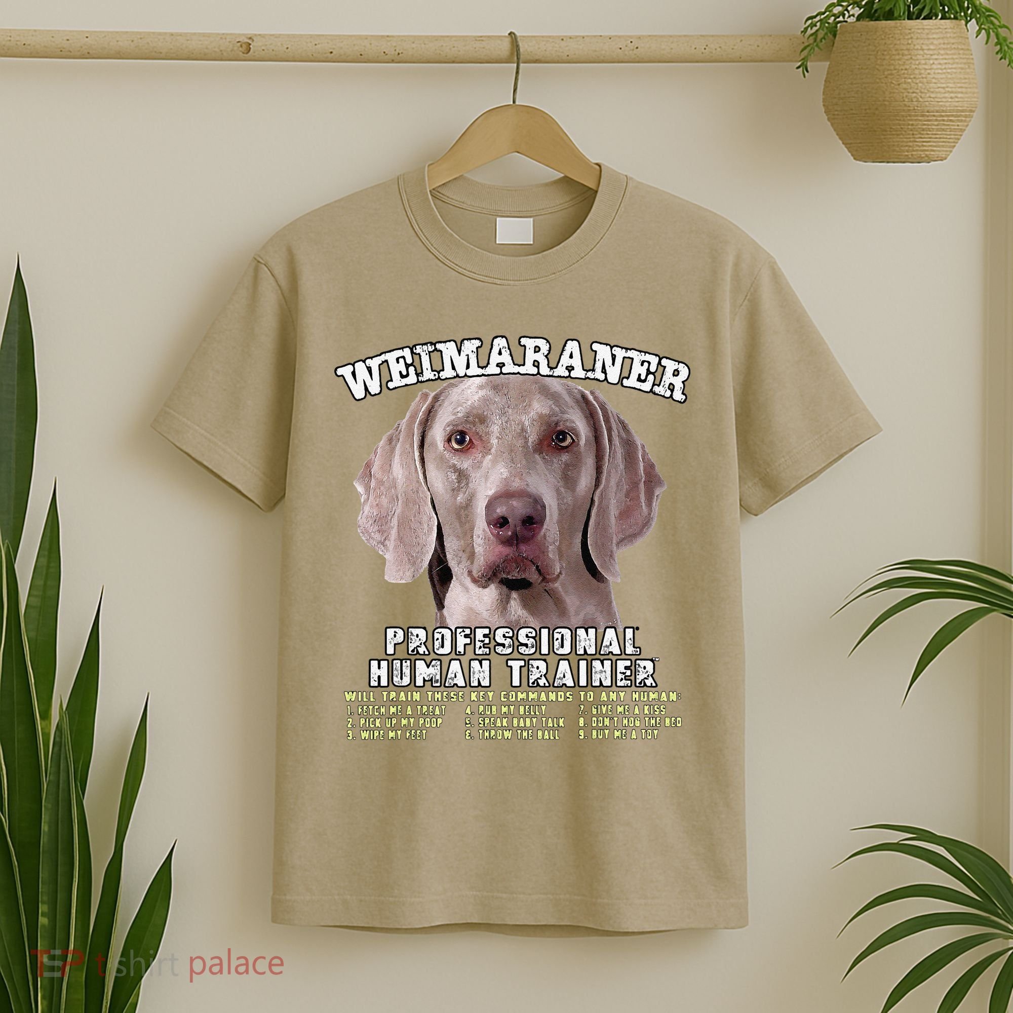 Weimaraner Professional Human Trainer Cute Dog T-Shirt