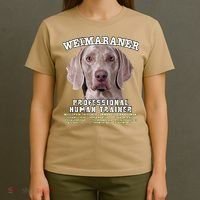 Weimaraner Professional Human Trainer Cute Dog T-Shirt thumb 4