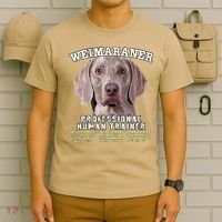 Weimaraner Professional Human Trainer Cute Dog T-Shirt thumb 6