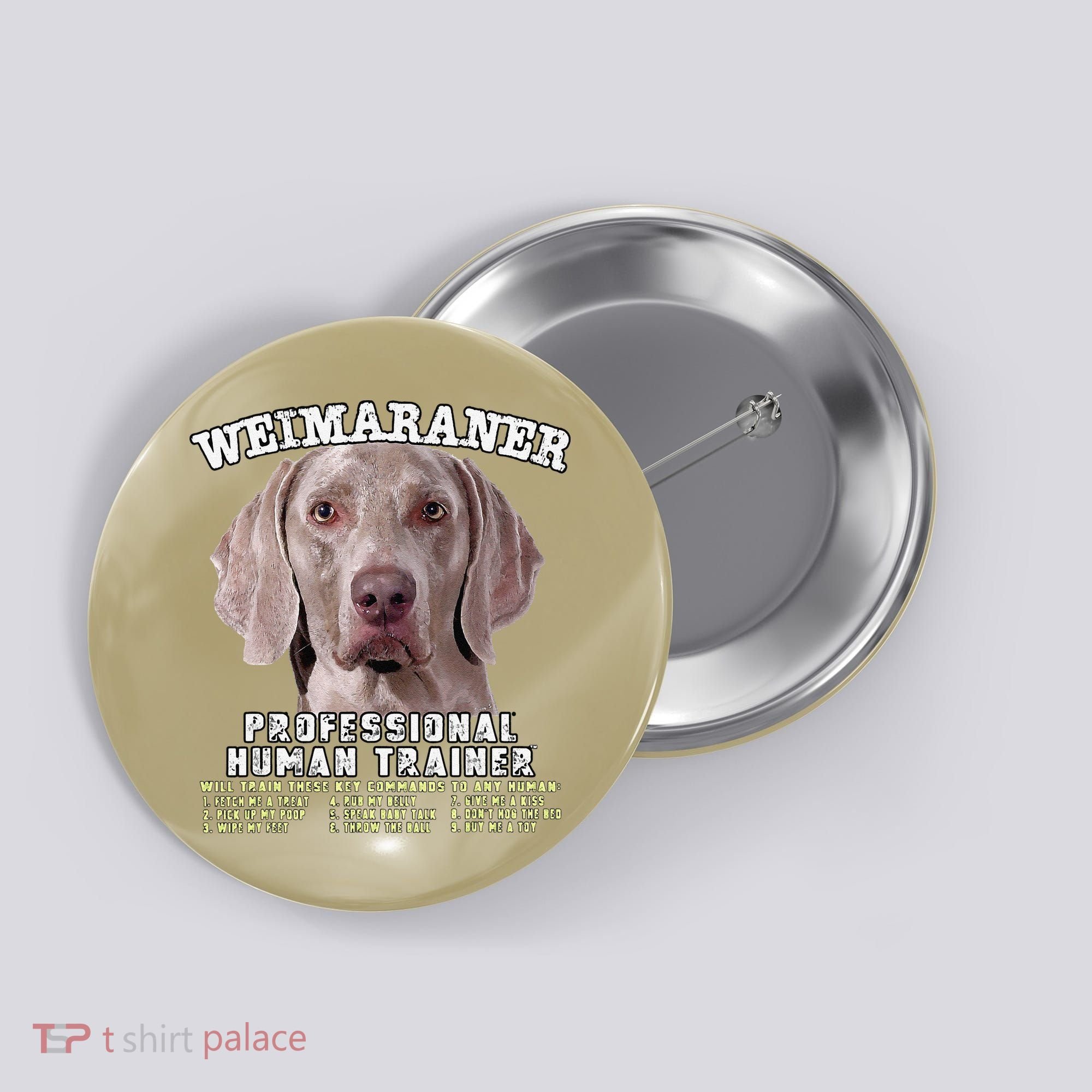 Weimaraner Professional Human Trainer Cute Dog Button
