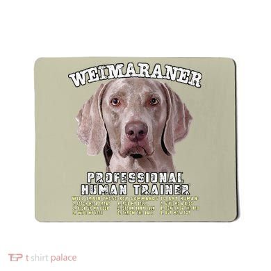 Weimaraner Professional Human Trainer Cute Dog Mousepad
