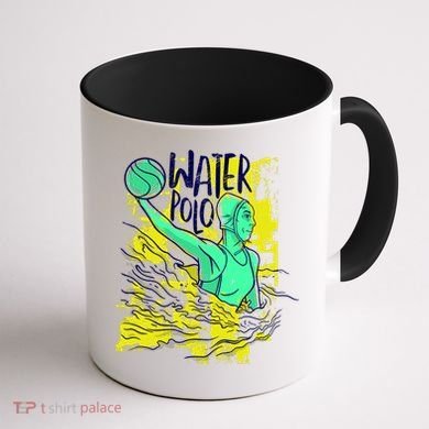 Water Polo In Action Coffee Mug back
