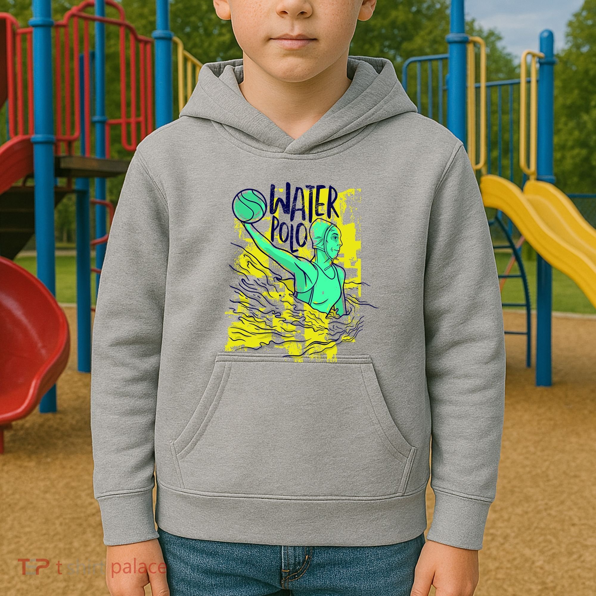 Water Polo In Action Kids Hoodie
