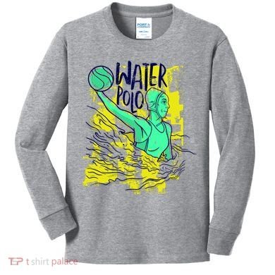 Water Polo In Action Kids Long Sleeve Shirt