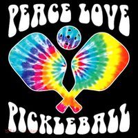 Wo Peace Love Pickleball Funny Pickleball Player T-Shirt thumb 7