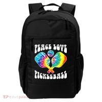 Wo Peace Love Pickleball Funny Pickleball Player Backpack thumb 0