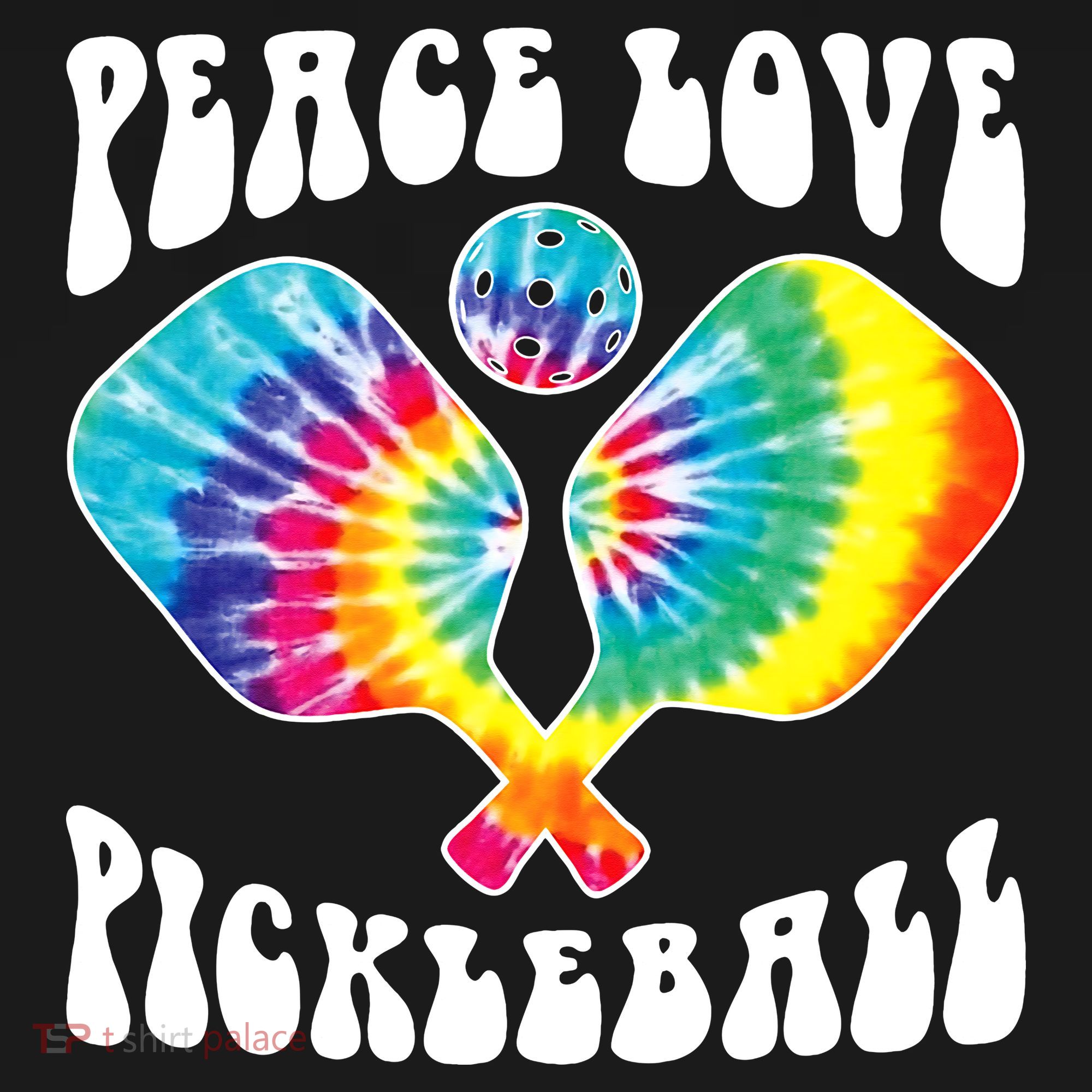 Wo Peace Love Pickleball Funny Pickleball Player Polo