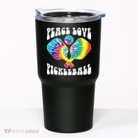 Wo Peace Love Pickleball Funny Pickleball Player Tumbler thumb 0