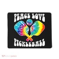 Wo Peace Love Pickleball Funny Pickleball Player Mousepad thumb 0
