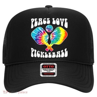 Wo Peace Love Pickleball Funny Pickleball Player Hat