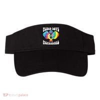 Wo Peace Love Pickleball Funny Pickleball Player Visor thumb 0