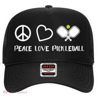 Womens Peace Love Pickleball Funny Pickleball Paddle Player Gift VNeck T Hat thumb 0