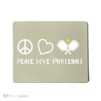 Womens Peace Love Pickleball Funny Pickleball Paddle Player Gift VNeck T Mousepad thumb 0