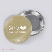 Womens Peace Love Pickleball Funny Pickleball Paddle Player Gift VNeck T Button thumb 0