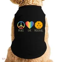 Womens Peace Love Pickleball Doggie Tank thumb 0