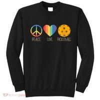 Womens Peace Love Pickleball Sweatshirt thumb 0