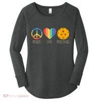 Womens Peace Love Pickleball Women's Perfect Tri Tunic Long Sleeve Shirt thumb 0