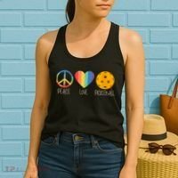 Womens Peace Love Pickleball Women's Tank Top thumb 2