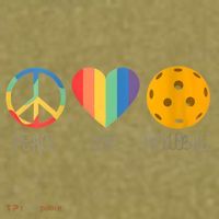 Womens Peace Love Pickleball Garment-Dyed Women's Muscle Tee thumb 6