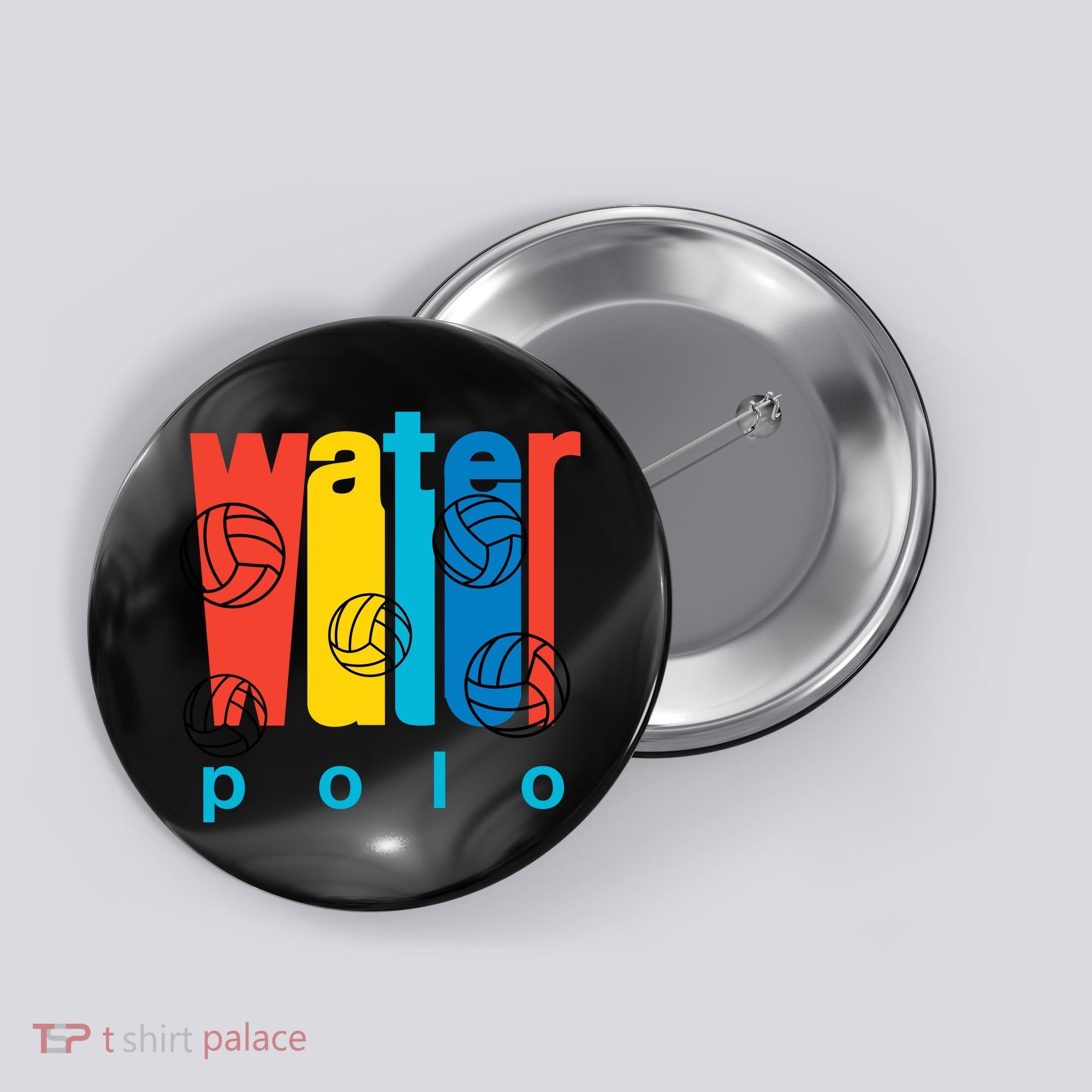 Water Polo Logo Button