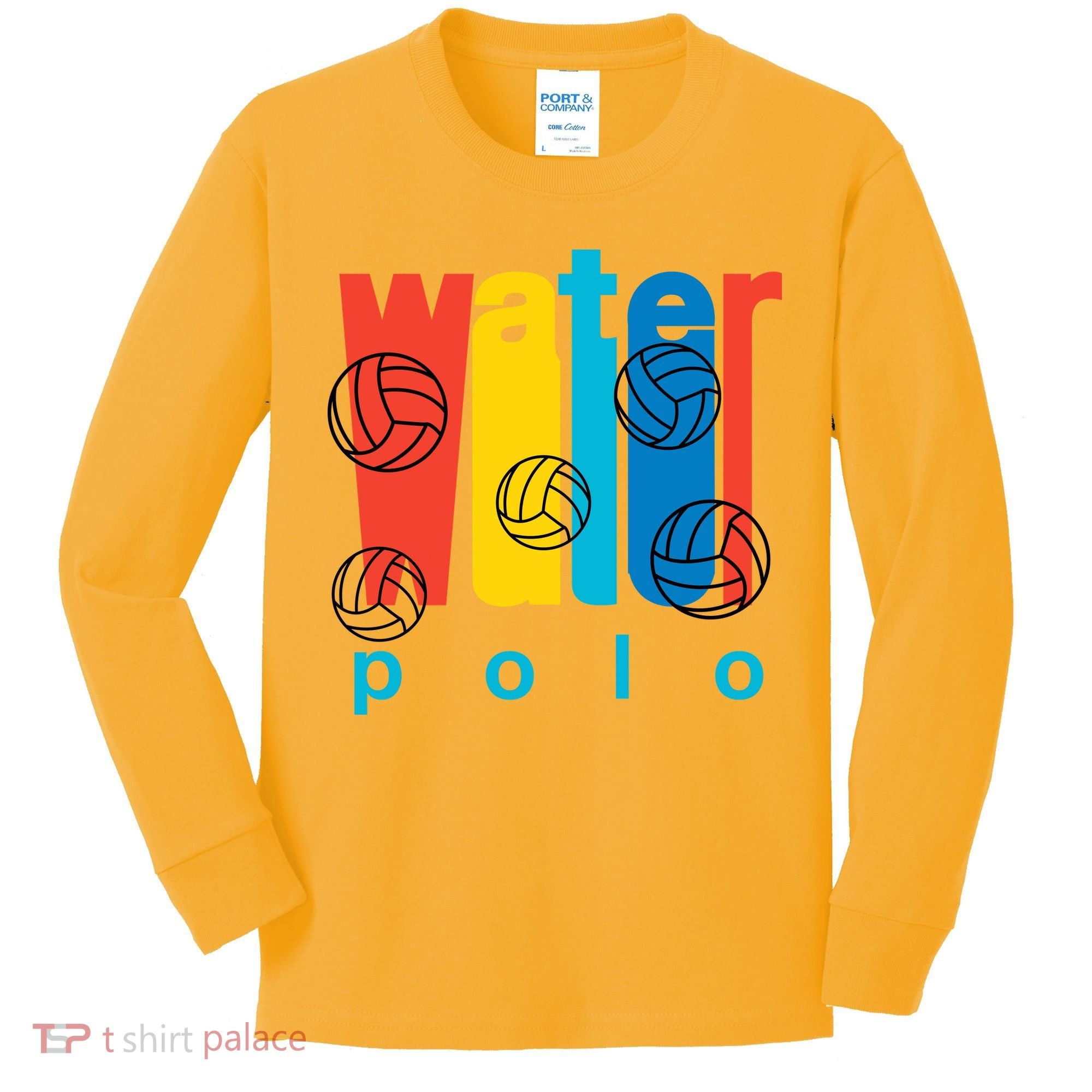 Water Polo Logo Kids Long Sleeve Shirt