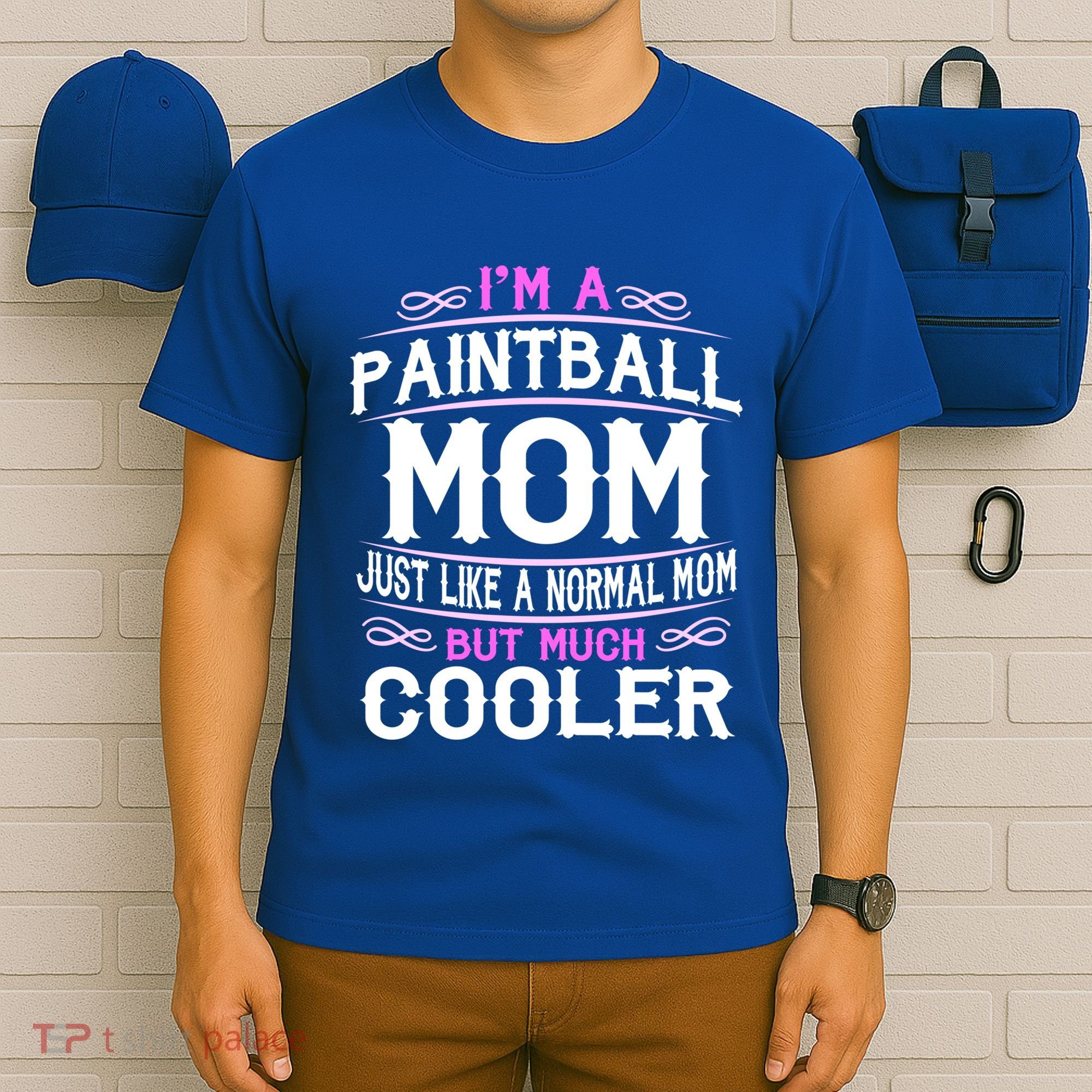 Wo Paintball Mom Cute Sporting Mom Gift Great Gift T-Shirt