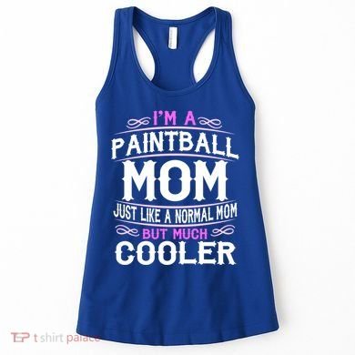 Wo Paintball Mom Cute Sporting Mom Gift Great Gift Women's Tank Top