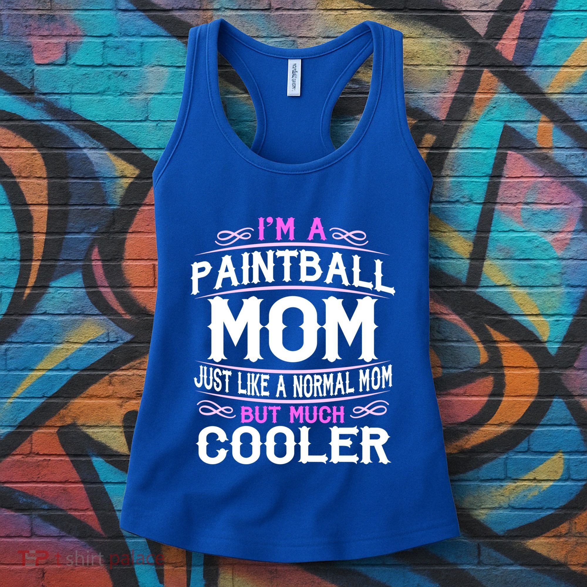Wo Paintball Mom Cute Sporting Mom Gift Great Gift Women's Tank Top