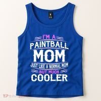 Wo Paintball Mom Cute Sporting Mom Gift Great Gift Tank Top thumb 2