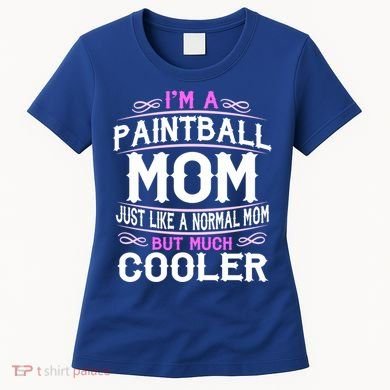 Wo Paintball Mom Cute Sporting Mom Gift Great Gift Women's T-Shirt