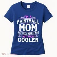 Wo Paintball Mom Cute Sporting Mom Gift Great Gift Women's T-Shirt thumb 0