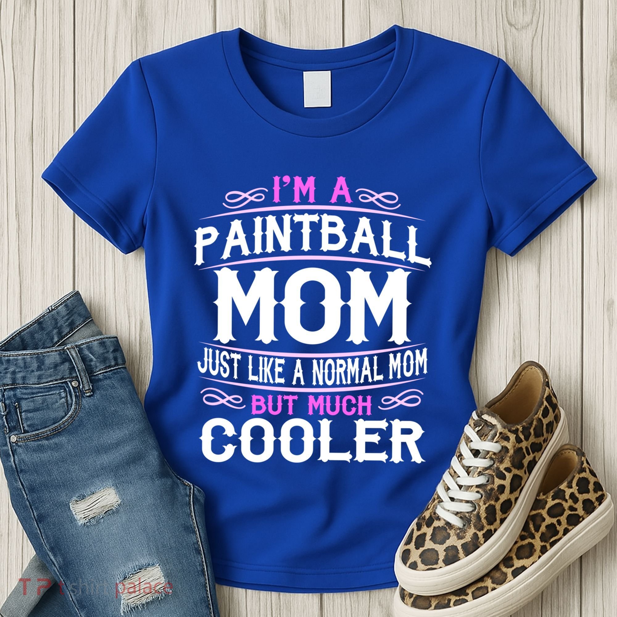 Wo Paintball Mom Cute Sporting Mom Gift Great Gift Women's T-Shirt