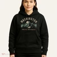 Washington Pnw Moose Pacific Northwest Souvenir Pride Hoodie thumb 5