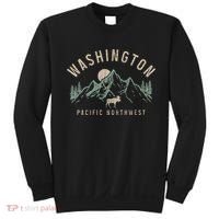 Washington Pnw Moose Pacific Northwest Souvenir Pride Sweatshirt thumb 0