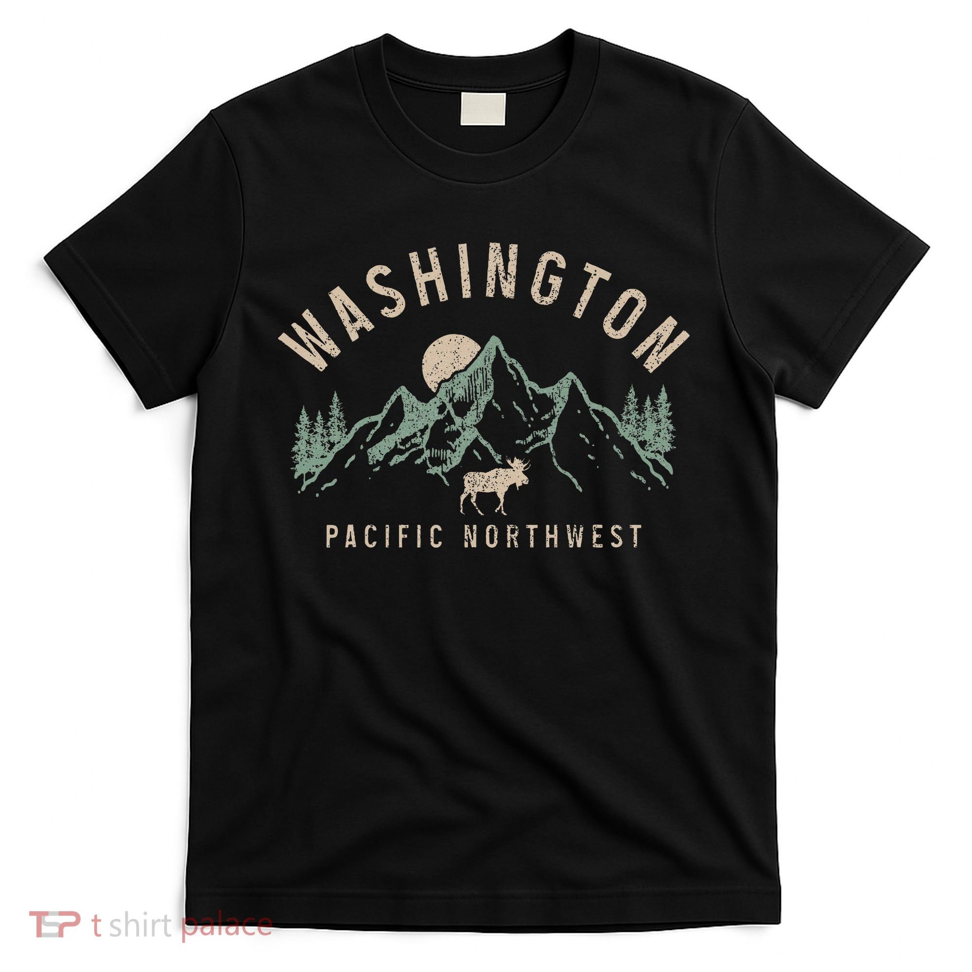 Washington Pnw Moose Pacific Northwest Souvenir Pride T-Shirt