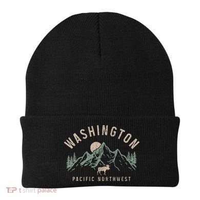 Washington Pnw Moose Pacific Northwest Souvenir Pride Beanie