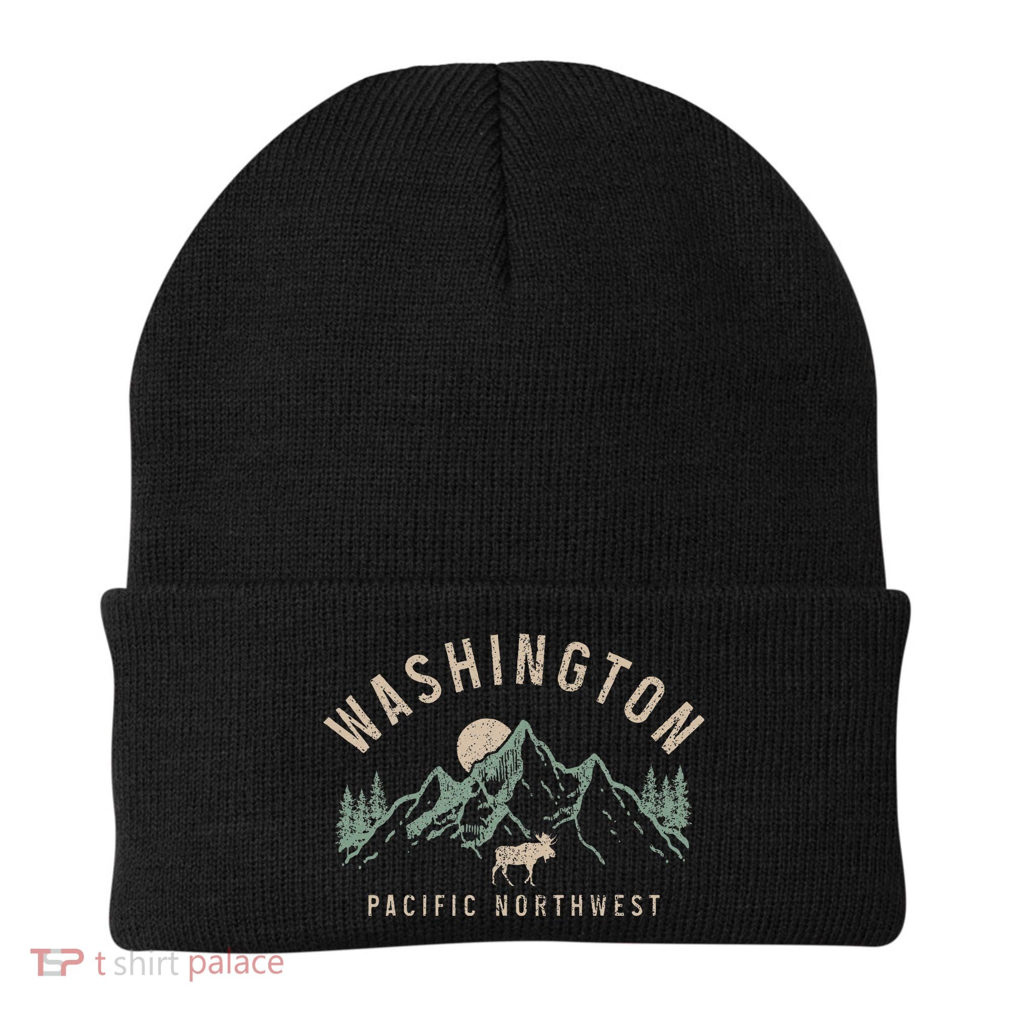 Washington Pnw Moose Pacific Northwest Souvenir Pride Beanie