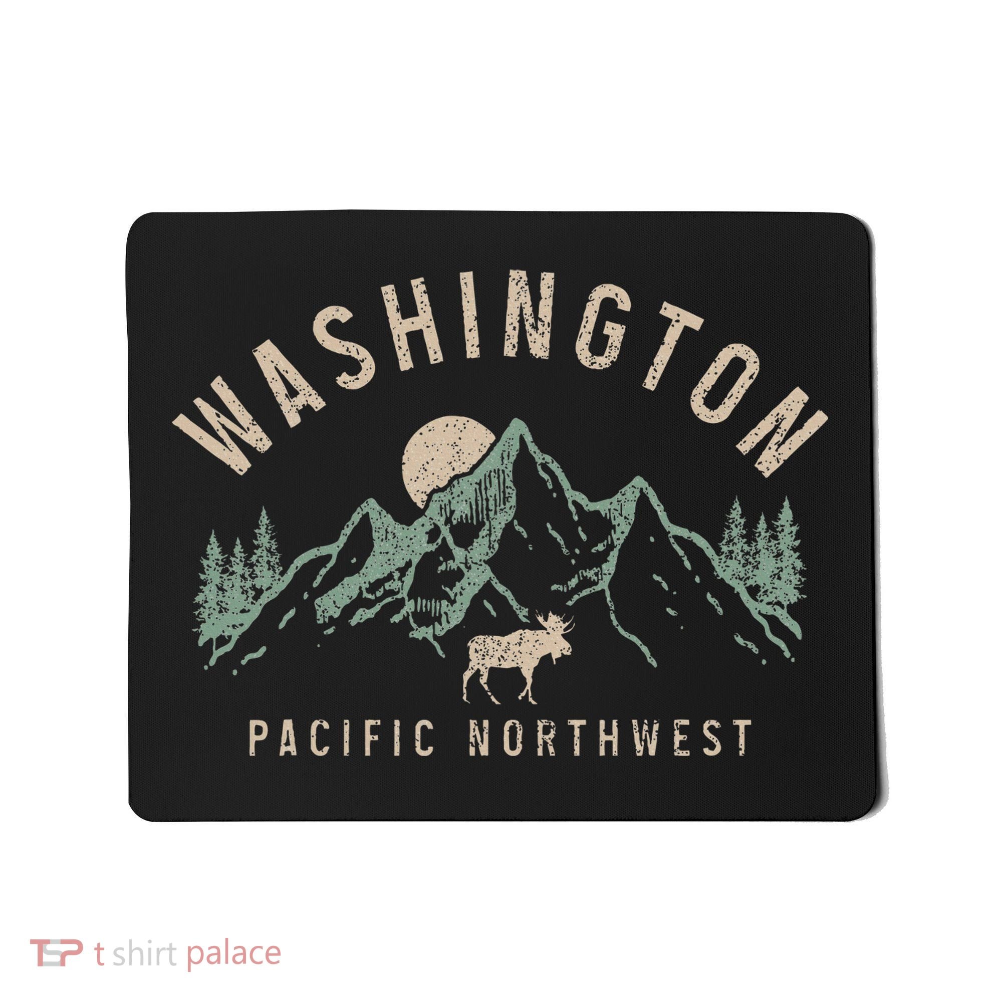 Washington Pnw Moose Pacific Northwest Souvenir Pride Mousepad