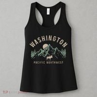 Washington Pnw Moose Pacific Northwest Souvenir Pride Women's Tank Top thumb 3
