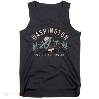 Washington Pnw Moose Pacific Northwest Souvenir Pride Tank Top